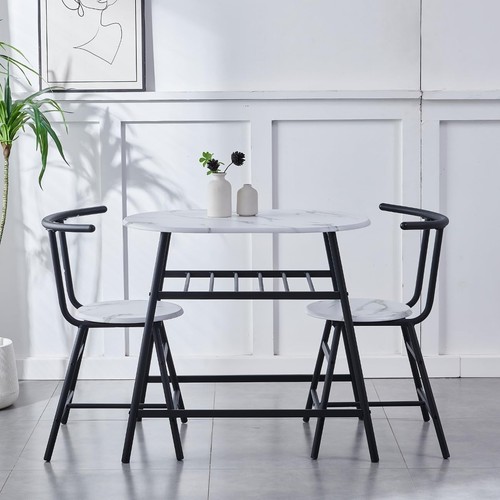 White small dining table and - small,